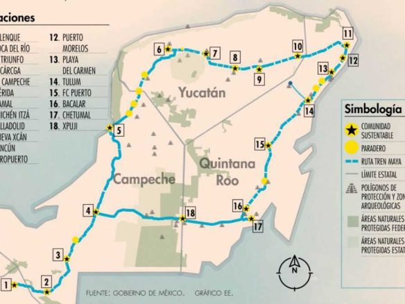 mayan train route ruta open date
